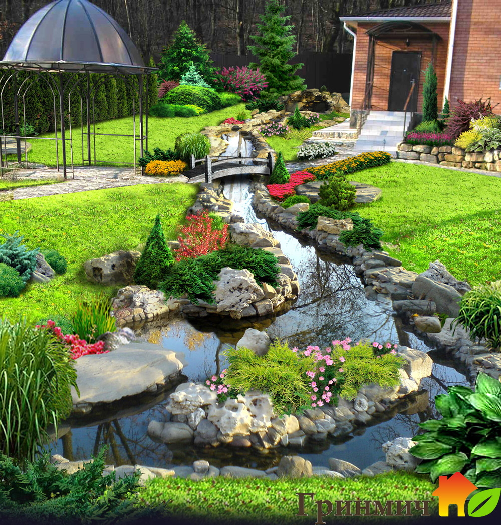 фотошоп ландшафтный дизайн фотошоп