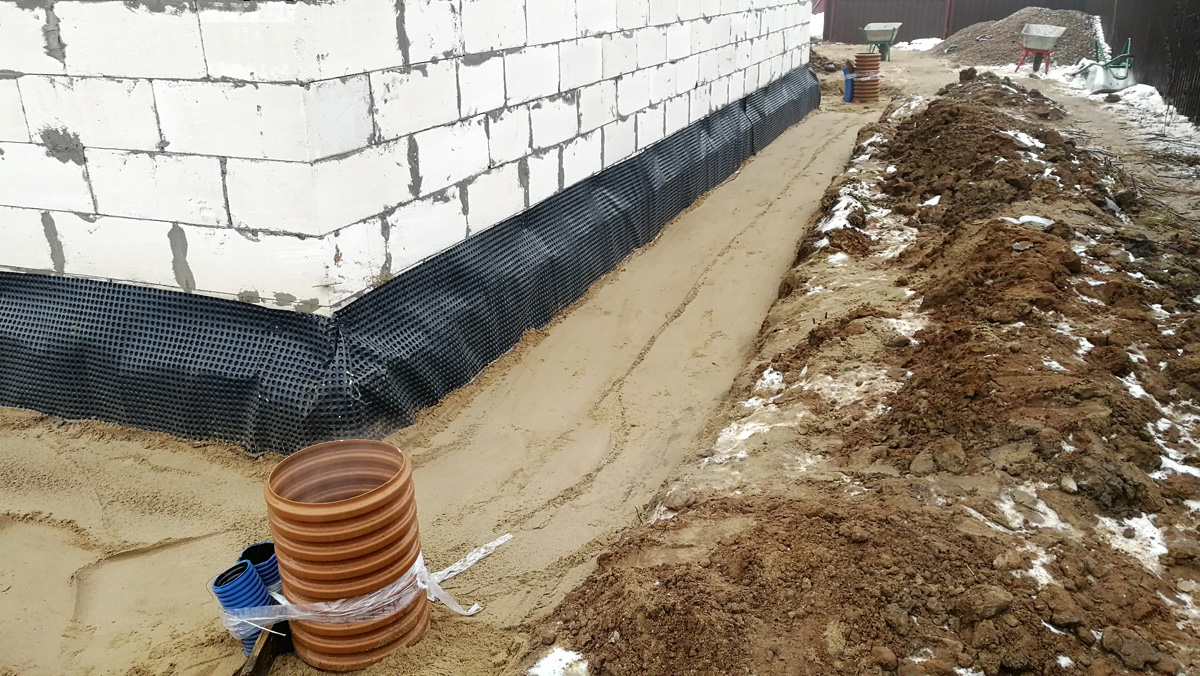 дренаж фундамента