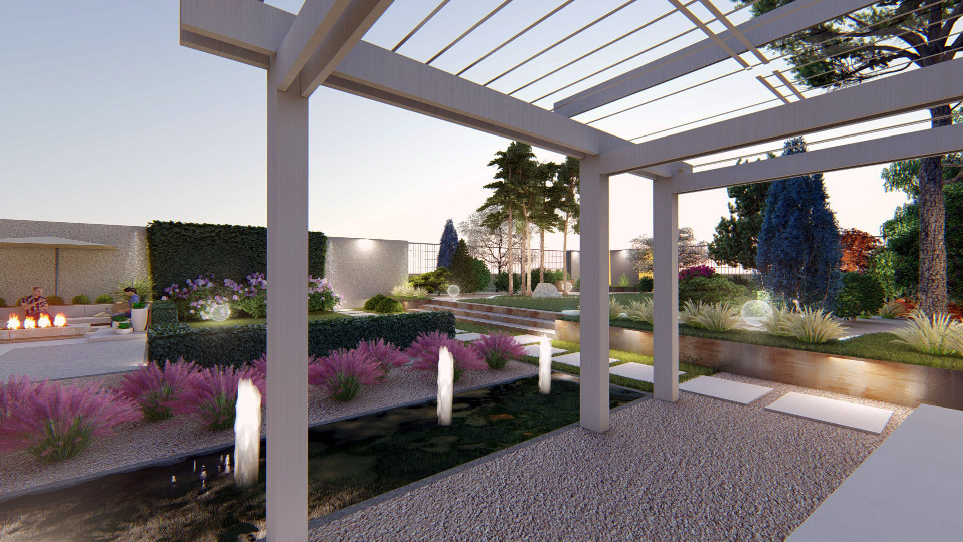 ландшафт 3д эскиз хай тэч